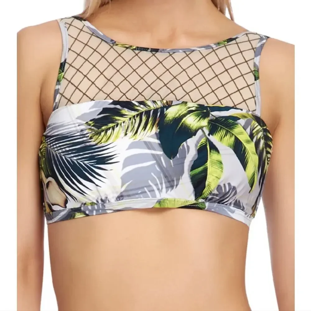 Women's JETS Vida High Neck Bikini Top Size 12 Swimsuit